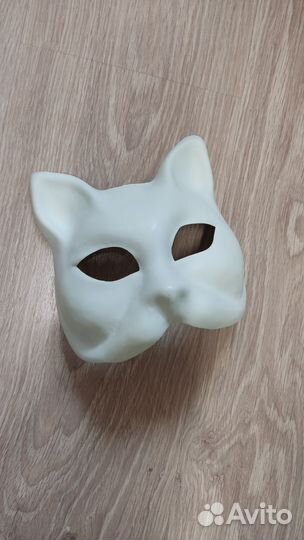 Основа маска под роспись кот (венецианская маска)