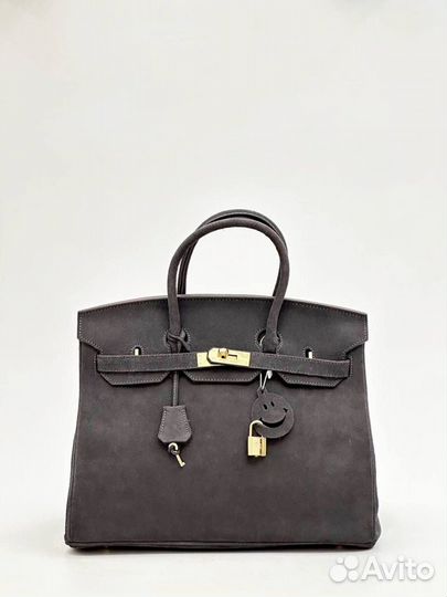 Сумка женская hermes birkin замш