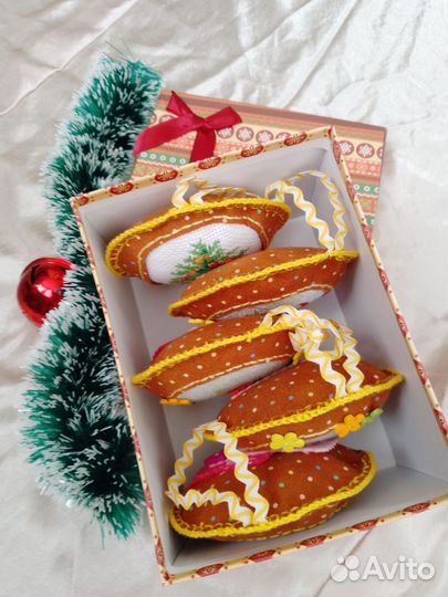 Елочные игрушки ручной работы