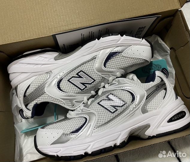 New balance 530 silver navy оригинал