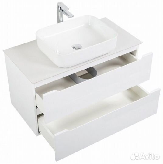 Тумба со столешницей и раковиной BelBagno Etna 80-KEP-80-BO-BB1304 Bianco Lucido