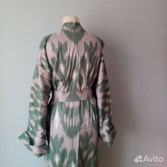 Кимоно из иката. Узбекский чапан. Бохо пальто