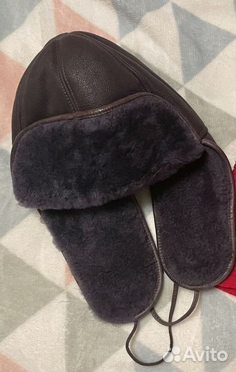 Шапка из дубленки (натуральная кожа)
