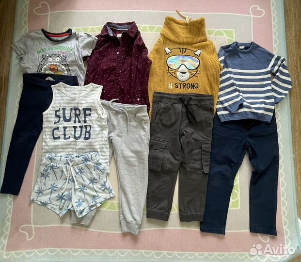 Вещи пакетом на мальчика 104