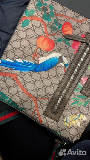 Gucci gg supreme сумка tian print