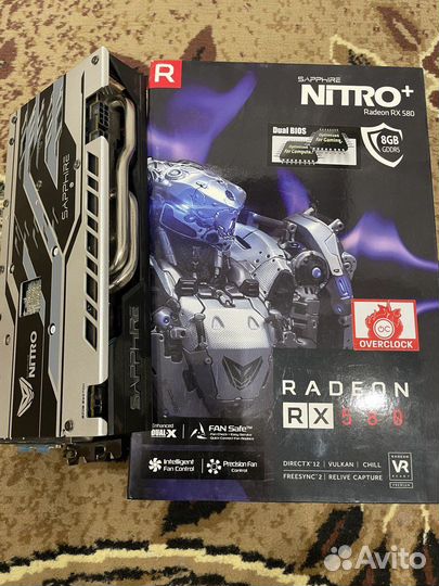 Видеокарта sapphire RX 580 8 GB nitro+