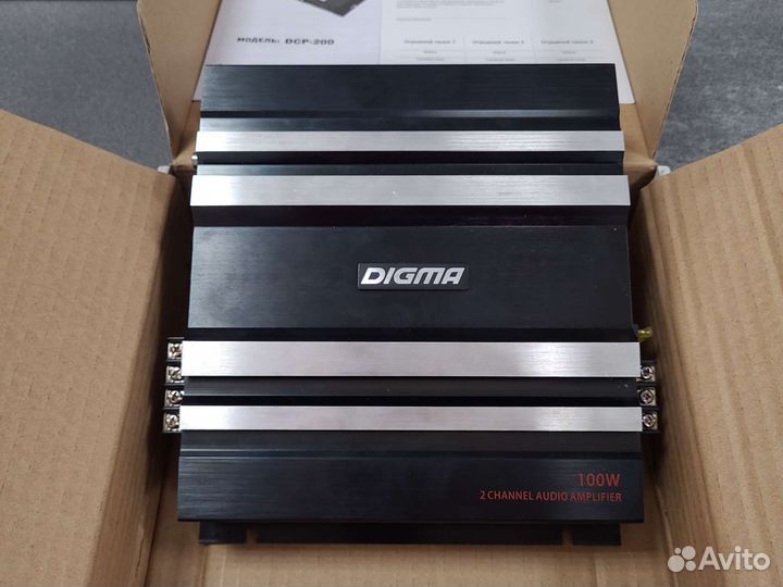 Автоусилитель двухканальный Digma dcp-200