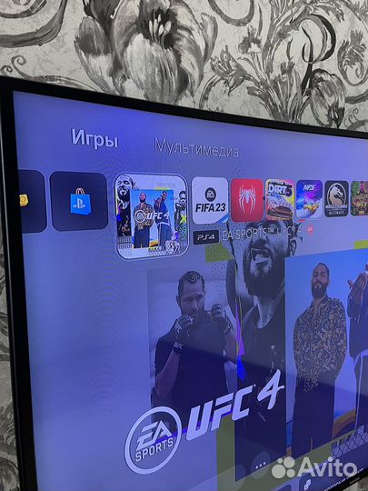 Sony PS4+100игр FIFA23 UFC4 NFS