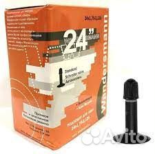 Камера вело 24х1.75 прямой ниппель (арт 1010)