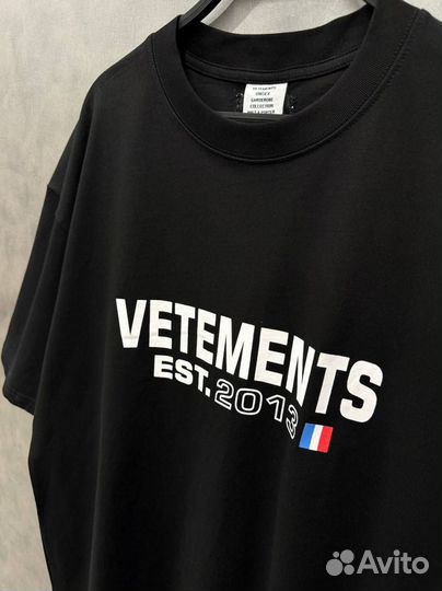 Vetements футболка оверсайз хлопковая 2013