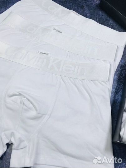 Трусы мужские боксеры calvin klein белые арт.809