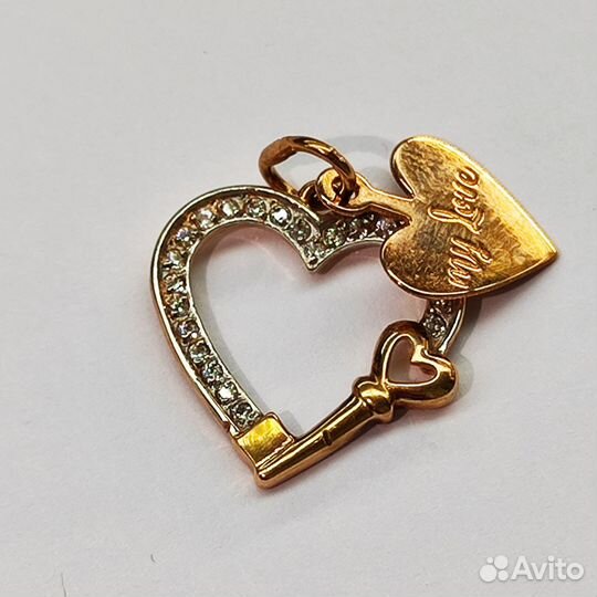 Кулон золотой (арт 127163) Д15