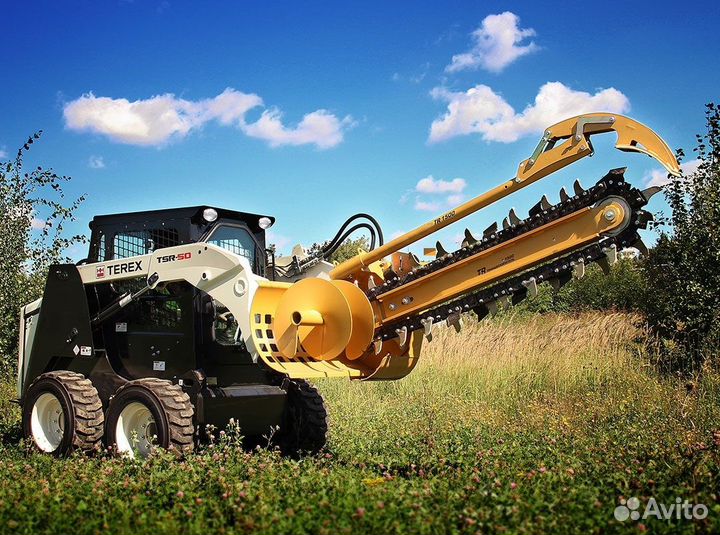 Траншеекопатель Delta TR900 на мини-погр Bobcat