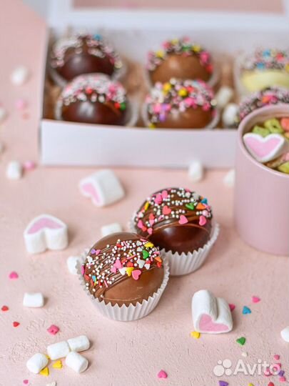 Шоколадные бомбочки с маршмеллоу и какао. Идеальны