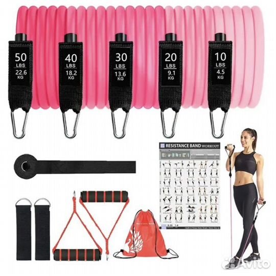 Набор эспандеров трубчатых