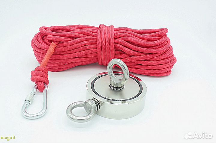 Поисковый магнит с веревкой