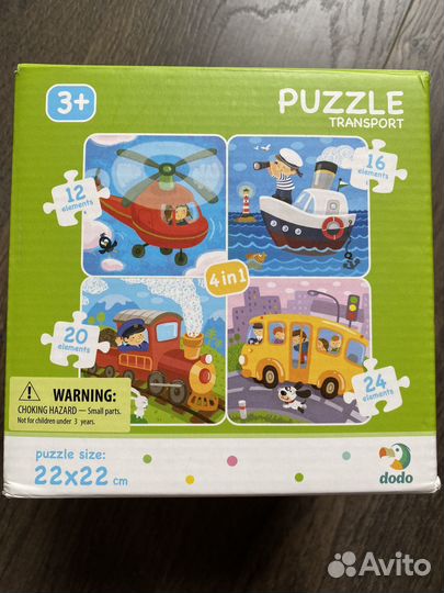 Пазл dodo 4в1