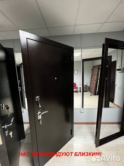 Тяжелая дверь металлическая под ключ