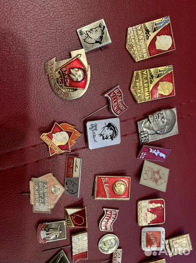 Значки с В.И. Лениным СССР