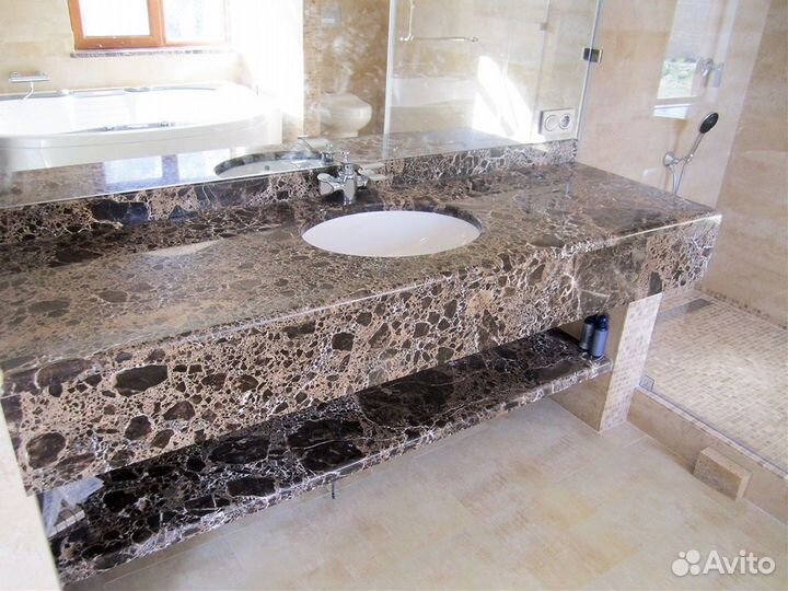 Круглая столешница, столешница гранит