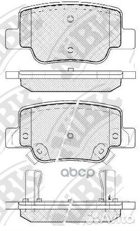 Колодки тормозные дисковые задние NiBK PN1842 Я
