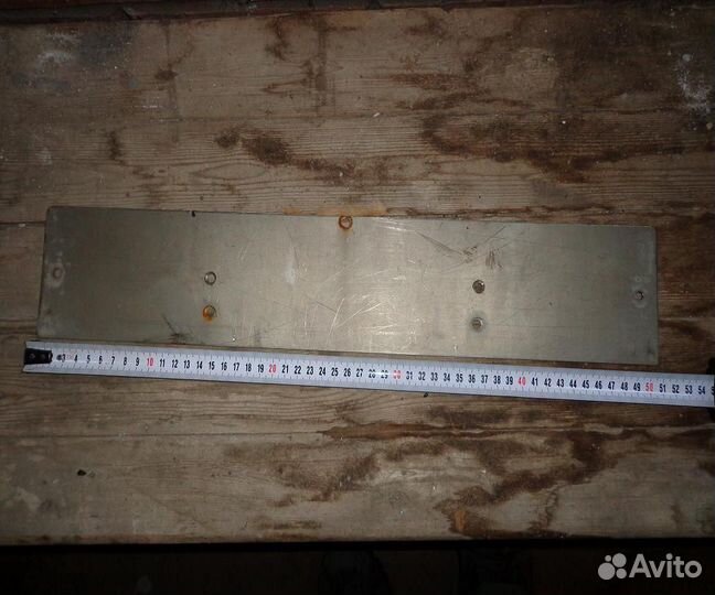 Подкладка под номерной знак титановая