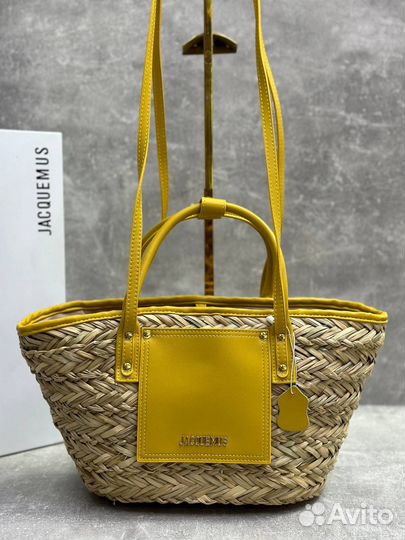 Сумка женская jacquemus соломенная пляжная люкс