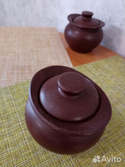 Набор глиняных горшочков для запекания