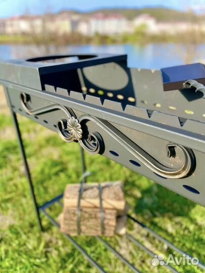 Мангал полная комплектация/ с подставкой под казан