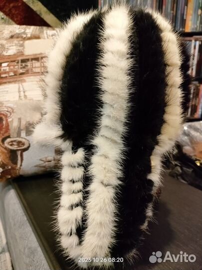 Шапка с норкой с ушками