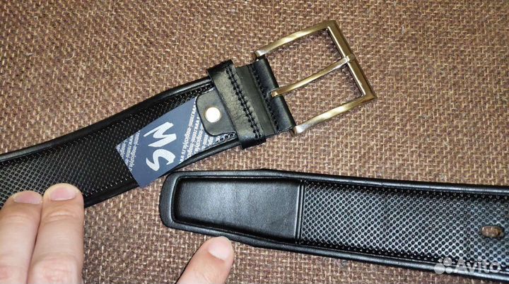 Мужской кожаный ремень. Новый