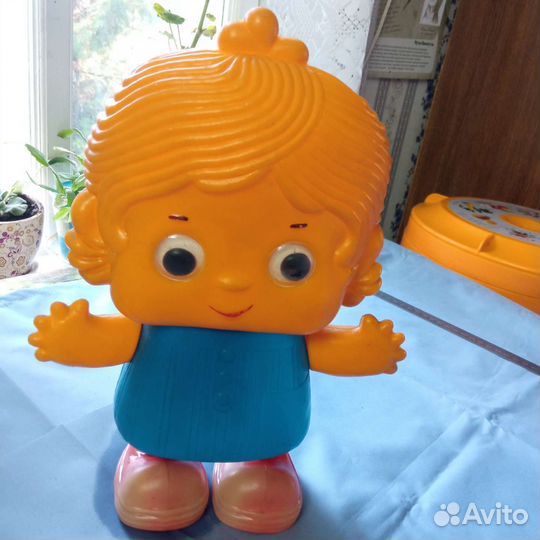 Кукла девочка из пластмассы СССР серия дутыш