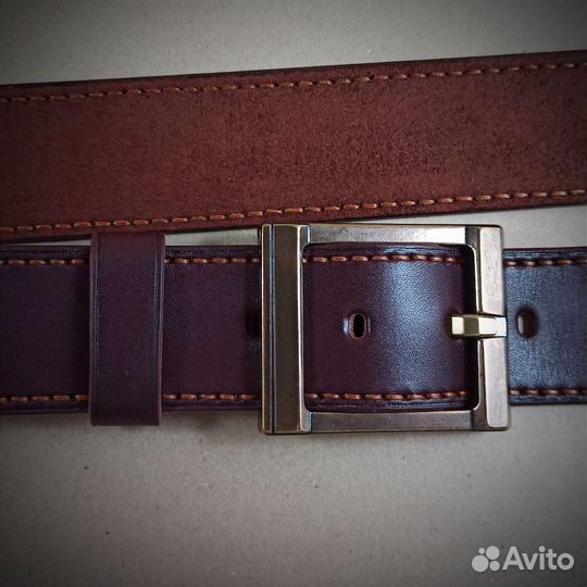 Ремень ручной работы из натуральной кожи