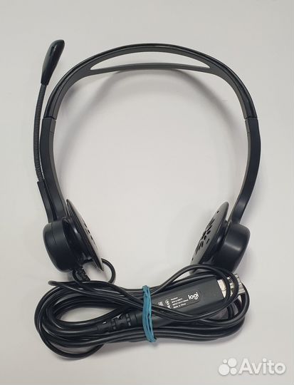 Наушники USB Logitech 960 2.4m (с микрофоном) б/у
