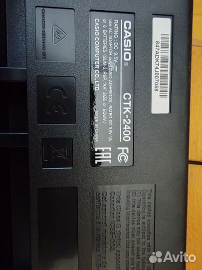 Синтезатор casio ctk 2400