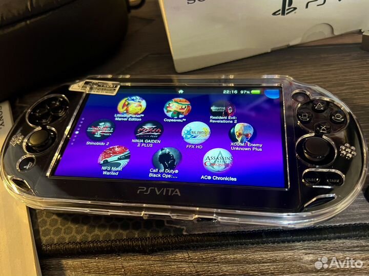 Sony PS Vita Slim Black 128gb 7500 игр (комплект)