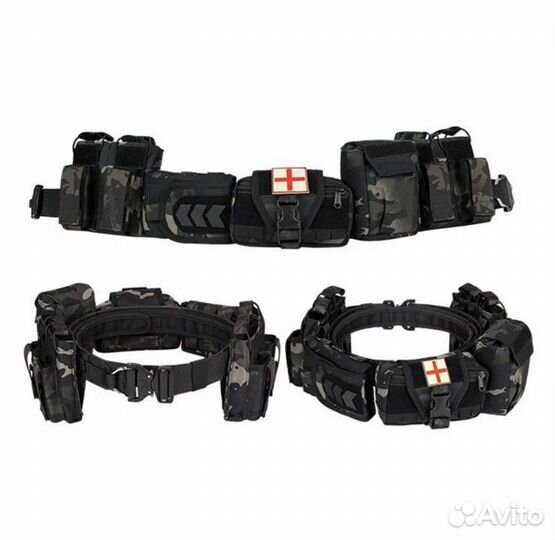Тактический разгрузочный пояс с подсумками