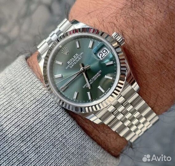 Часы Rolex DateJust Mint Green