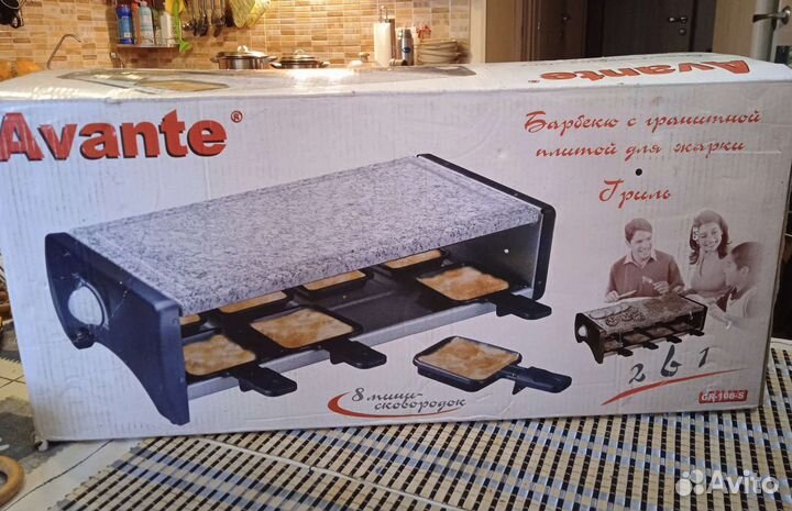 Барбекю гриль с гранитной плитой