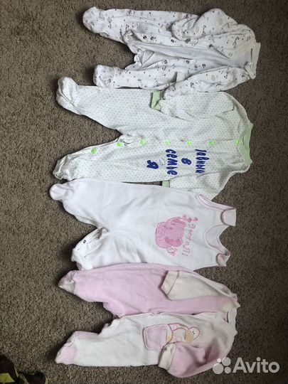 Вещи на девочку пакетом от 0 до 6 мес