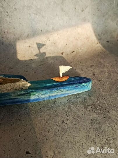 Рыбацкий островок ручная работа дрифтвуд