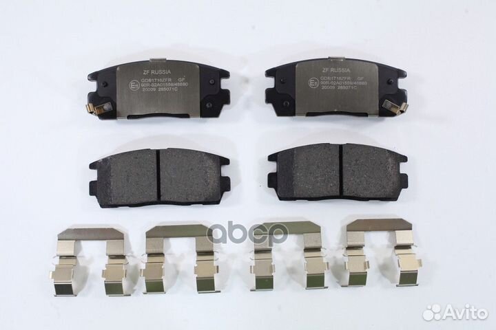 Колодки задние opel antara/captiva 3.2L ZF Russia