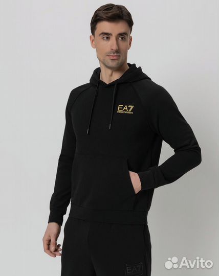 Худи EA7 Logo Series, 48 (M), Emporio Armani