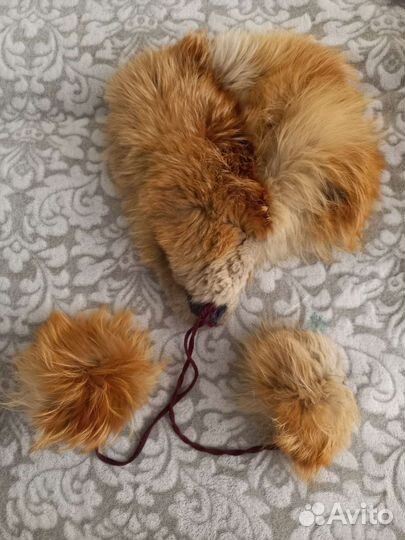 Шапка из меха лисы