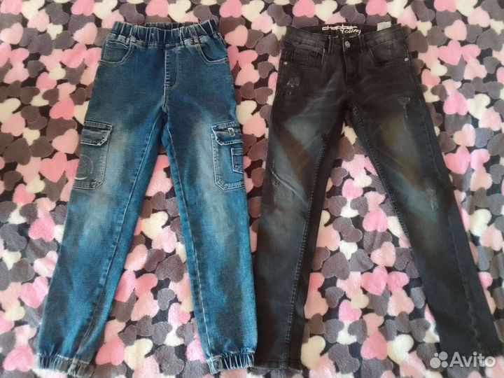 Джинсы и брюки 110,122,134,140