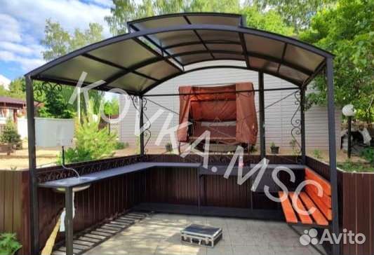 Беседка с мангалом