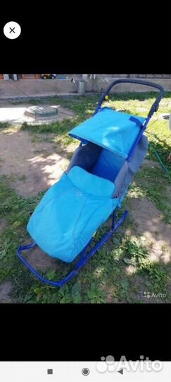 Детские санки коляска бу