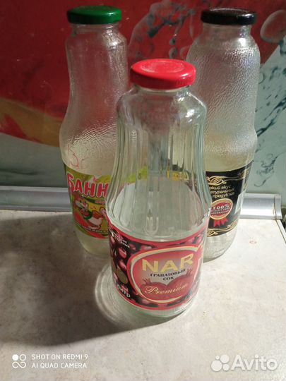 Стеклянная бутылка 1 л