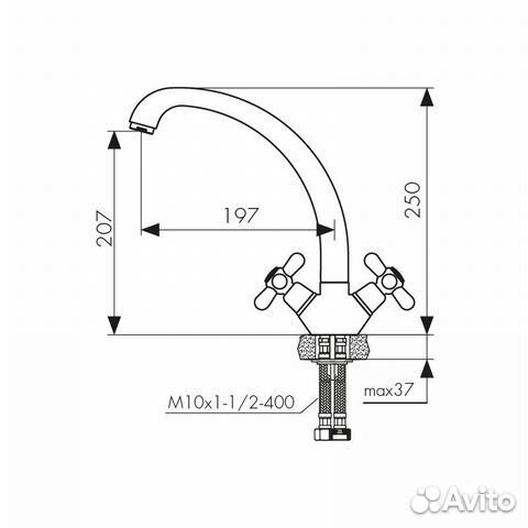 11033 Смеситель kaiser Carlson для кухни