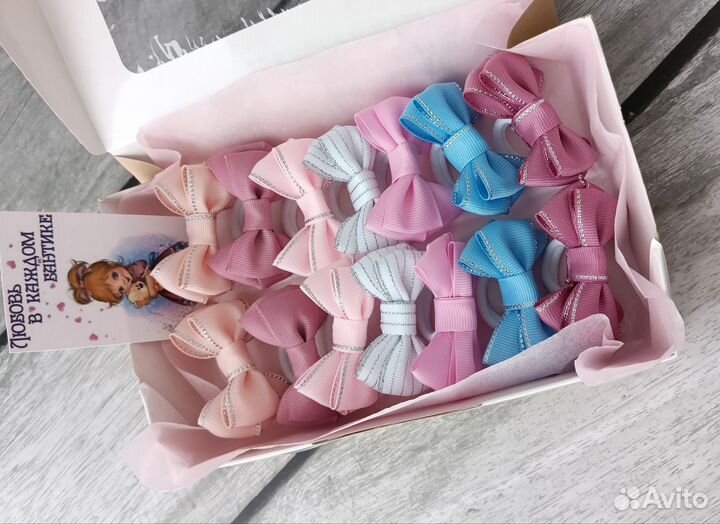 Бантики ручной работы набор 